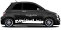Preview: Autoaufkleber Skyline Saarland auf dunklem PKW - Ansicht Farbauswahl