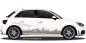 Preview: Autoaufkleber Skyline Sachsen-Anhalt | Set für beide Fahrzeugseiten