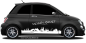 Preview: Autoaufkleber Skyline Sachsen-Anhalt | Set für beide Fahrzeugseiten auf dunklem PKW - Ansicht Farbauswahl
