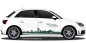 Preview: Autoaufkleber Skyline Sachsen | Set für beide Fahrzeugseiten