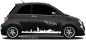 Preview: Autoaufkleber Skyline Sachsen | Set für beide Fahrzeugseiten auf dunklem PKW - Ansicht Farbauswahl