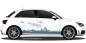 Preview: Autoaufkleber Skyline Thüringen | Set für beide Fahrzeugseiten
