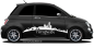 Preview: Autoaufkleber Skyline Thüringen | Set für beide Fahrzeugseiten auf dunklem PKW - Ansicht Farbauswahl