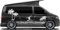 Preview: Autoaufkleber Surfer am Meer | Set für beide Fahrzeugseiten