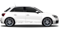 Preview: Autoaufkleber Skyline Nürnberg | Set für beide Fahrzeugseiten