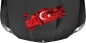 Preview: Autodekor Flagge Karte der Türkei auf Motorhaube von dunklem PKW