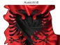 Preview: Autodekor Flagge Karte von Albanien - Ansicht Ausschnitt