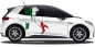 Preview: Autodekor Flagge Karte von Italien auf Fahrzeugseite von PKW