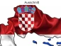 Preview: Autodekor Flagge Karte von Kroatien - Ansicht Ausschnitt