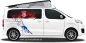 Preview: Autodekor Flagge Karte von Kroatien auf Fahrzeugseite von Campervan