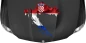 Preview: Autodekor Flagge Karte von Kroatien auf Motorhaube von dunklem PKW