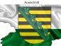Preview: Autodekor Flagge Karte von Sachsen - Ansicht Ausschnitt