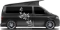 Preview: Autoaufkleber Set mit Blätterzweig auf dunklem Camper -  Ansicht Farbauswahl