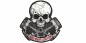 Preview: Autosticker Logo Motor Club mit Totenkopf | Set für beide Fahrzeugseiten