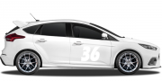 Preview: Autoaufkleber Startnummer | Set für beide Fahrzeugseiten