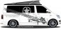 Preview: Aufkleber mit US Army Sternlogo, Reifenspuren und Wunschtext