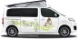 Preview: Camperaufkleber Blütenzauber und Schmetterling | auf hellem Campervan