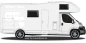 Preview: Camperaufkleber What I love auf Wohnmobilseite - Ansicht  Farbauswahl