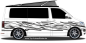 Preview: Zierstreifen Graffiti Design | Set für beide Fahrzeugseiten