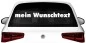 Preview: Heckscheibenaufkleber Wunschtext | 24