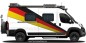 Preview: Deutschland Fahne auf Fahrzeugseite von Camper