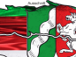 Preview: Die Flagge von Nordrhein-Westfalen - Ansicht Ausschnitt