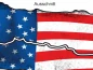 Preview: Autosticker Flagge USA - Ansicht Ausschnitt