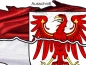 Preview: Flagge von Brandenburg als Autoaufkleber - Ansicht Ausschnitt