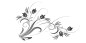 Preview: Motorhaubenaufkleber Blumenornament