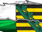 Preview: Die sächsische Flagge - Ansicht Ausschnitt