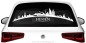 Preview: Heckscheibenaufkleber Skyline Hessen mit Farbauswahl