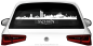 Preview: Heckscheibenaufkleber Skyline Sachsen mit Farbauswahl