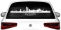 Preview: Heckscheibenaufkleber Skyline Sachsen mit Farbauswahl