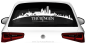 Preview: Heckscheibenaufkleber Skyline Thüringen mit Farbauswahl