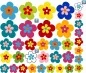 Preview: Hippie Blumen Aufkleber Set zur individuellen Platzierung