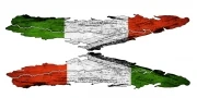 Preview: Sticker Die Flagge Italiens | Autoaufkleber Set für beide Fahrzeugseiten