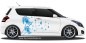 Preview: Autoaufkleber mit Pusteblume für beide Seiten