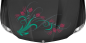 Preview: Motorhaubenaufkleber Blumenornament