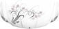 Preview: Bunter Motorhaubenaufkleber mit Ranke und Blumenornament