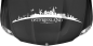 Preview: Motorhaubenaufkleber Skyline Ostfriesland auf dunkler Motorhaube - Ansicht Farbauswahl