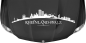 Preview: Motorhaubenaufkleber Skyline Rheinland-Pfalz auf dunkler Motorhaube - Ansicht Farbauswahl