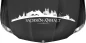 Preview: Motorhaubenaufkleber Skyline Sachsen-Anhalt auf dunkler Motorhaube - Ansicht Farbauswahl