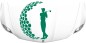 Preview: Aufkleber für die Motorhaube mit Golfer
