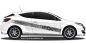 Preview: Auto Aufkleber Reifenabdruck
