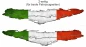 Preview: Wohnwagen Sticker Die Flagge Italiens - Ansicht zweiseitig für beide Fahrzeugseiten