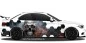Preview: Totenkopfdekor in Flammen auf Sportwagen