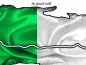 Preview: Autoaufkleber Flagge von Irland - Ansicht Ausschnitt