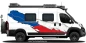Preview: Wohnmobil Aufkleber Flagge der Tschechischen Republik auf Fahrzeugseite von Kastenwagen