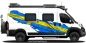 Preview: Wohnmobil Aufkleber Flagge Schwedens auf Fahrzeugseite von Kastenwagen