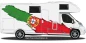 Preview: Wohnmobil Aufkleber Portugalflagge auf Fahrzeugseite von Wohnmobil